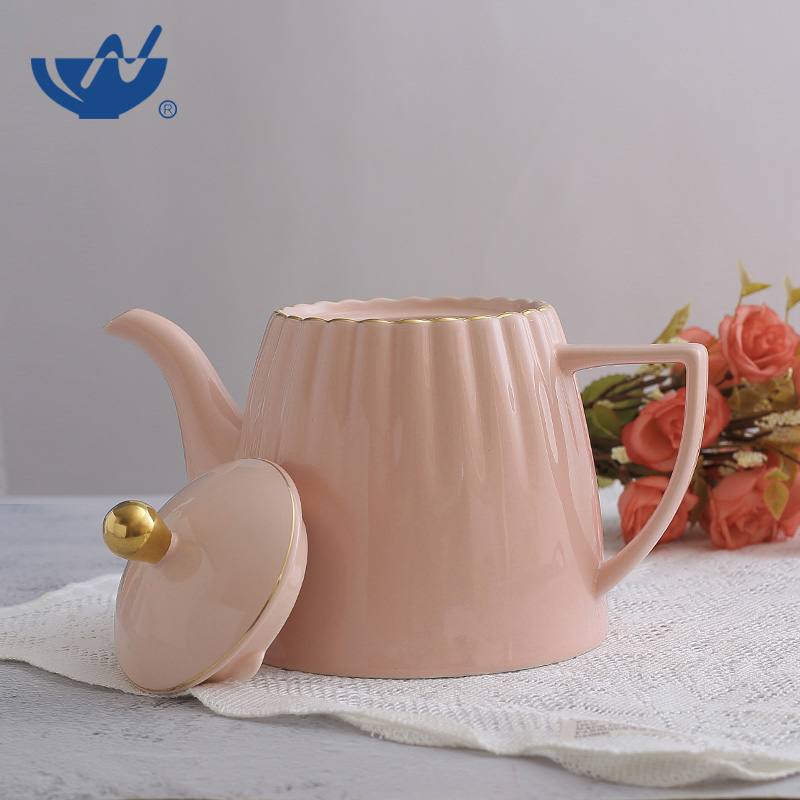 三色色釉茶壶-(2)