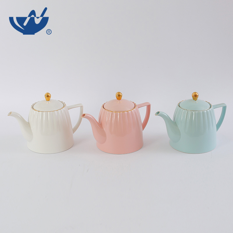 三色色釉茶壶-(10)